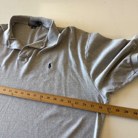 Polo Ralph Lauren Solid Heather Gray Casual Collared Shirt Mens XL - Picture 5 of 6